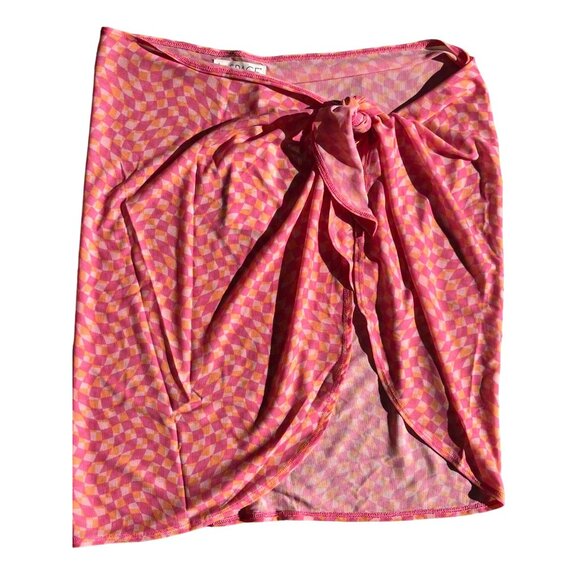 L*Space Bandera Sarong In Heat Wave New One Size Womens Swimsuit Skirt Coverup - Picture 5 of 11